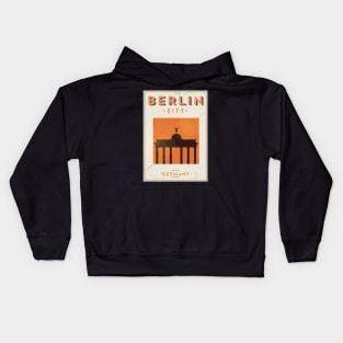 Berlin Poster Design Kids Hoodie